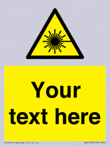 Custom Laser Hazard Sign